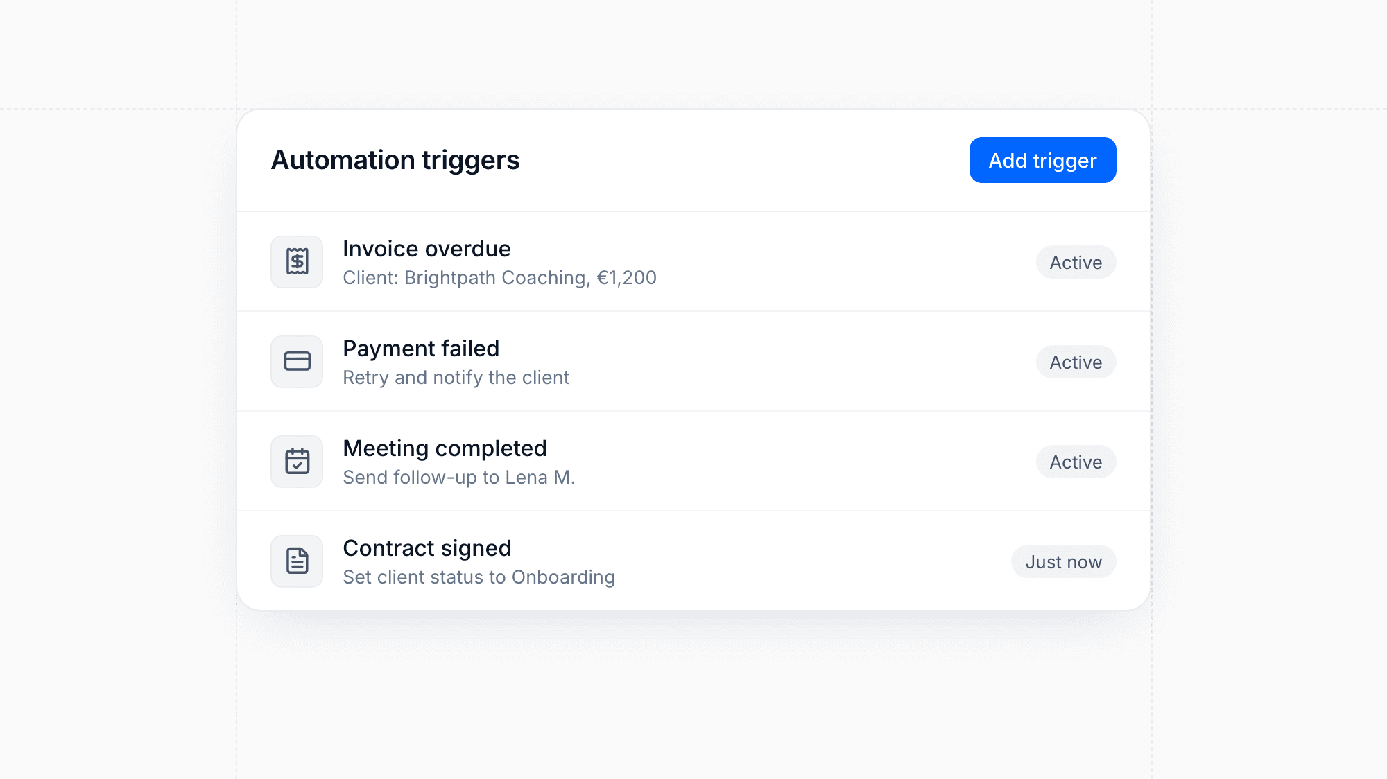 New Automation Triggers and Contract Actions