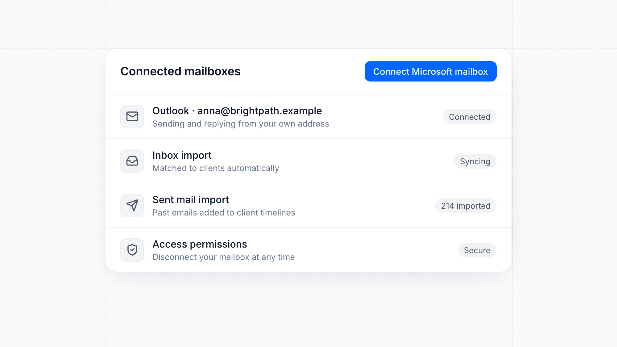 Connect Your Microsoft Mailbox